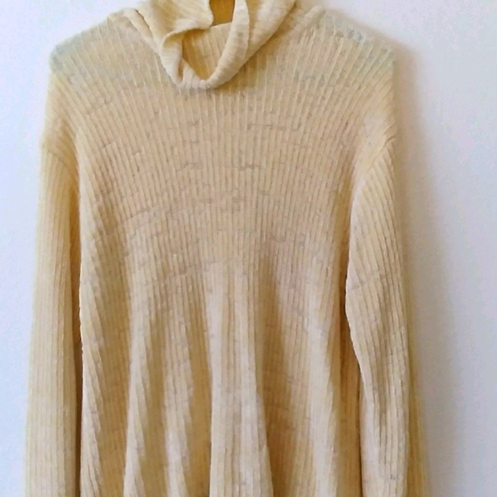 Yellow turtle neck long sleeve